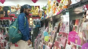 A Youth At A Gift Shop