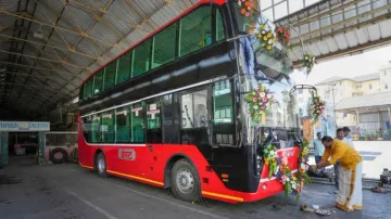 India's first AC double decker e-bus inducted into BEST fleet