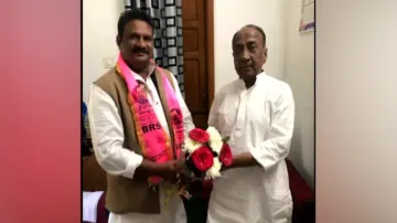 Bijoy Mohapatra With BRS Leader