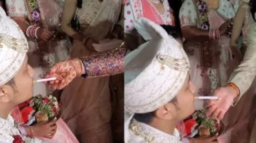 Groom welcomed with Beedi and Paan by mother-in-law, internet divided over ritual – Watch video