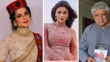Kangana Ranaut, Alia Bhatt, Javed Akhtar