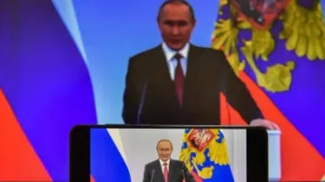 Putin accuses West, Ukraine of starting war in address to nation