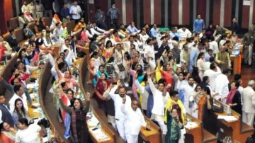 Ruckus in MCD House rages overnight; councillors throw ballot boxes