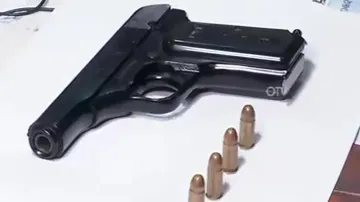 Gun & Bullets Seized From Accused