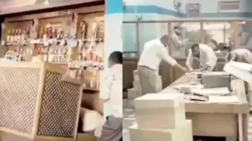 Wives' fear: Bar turns into office in seconds 