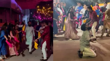 Groom surprises bride with romantic performance