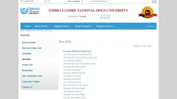 IGNOU releases TEE December 2022 result, check steps to download scorecard 