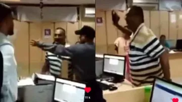 Bank employees abused, threatened with slipper by customer, watch