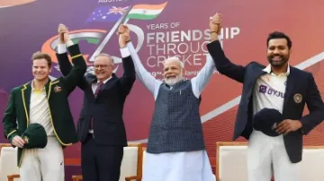 Rohit Sharma and Steve Smith receive special cap 