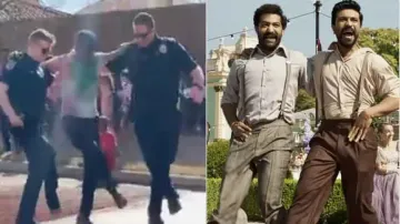 California cops groove to RRR’s ‘Naatu Naatu’ with Indians celebrating Holi, watch