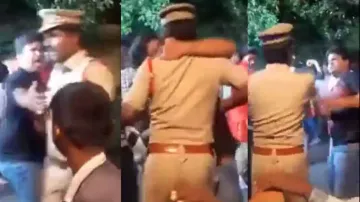 Drunk youth kisses cop while dancing in baraat, watch what happens next