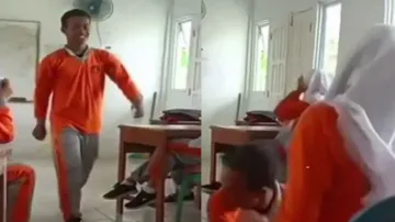 Boy proposes girl student inside classroom, gets slapped on face