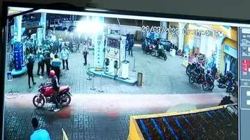CCTV Footage Of Attack In Petrol Pump 