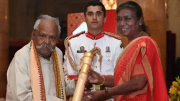 Odia Puppeteer Maguni Charan Kuanr conferred with Padma Shri