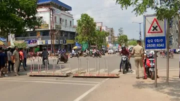 Road between Khandagiri and Udaygiri caves sealed