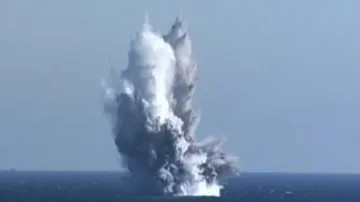 Underwater nuclear weapon test