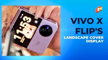How the Vivo X Flip's landscape cover display can offer more convenience