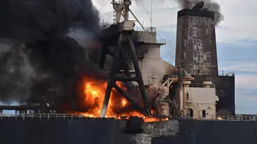 IOC Chartered Oil Tanker Continues To Blaze, Operations On To Douse Flames