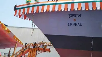 Indigenous guided missile destroyer 'Imphal' launched