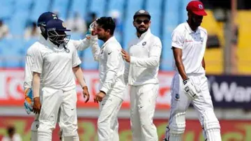 2nd Test: India bowled out at 367 runs, lead by 56 runs vs West Indies