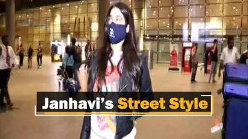 Janhavi Kapoor Clicked By Shutterbugs While Returning From Mumbai Airport