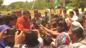 MP Baijayant Panda inaugurates water tank project in Aul