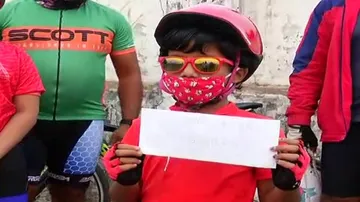 Seeking Justice For Pari, 7-Yr-Old Pedals To CM Naveen’s Residence; Submits Memorandum