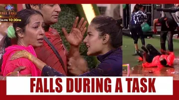 Bigg Boss 14: Eijaz Khan Pushes Down Kashmera Shah During a Task, Rubina Dilaik Gets Angry