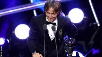 Luka Modric named best male player at FIFA awards