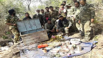 Huge cache of explosives recovered from Maoist hideout