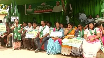 Paddy MSP hike: BJD stages protest across Odisha, alleges Centre’s apathy