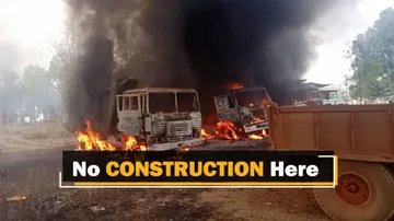 Maoists Set Ablaze Vehicles In Odisha-Chhattisgarh Border Area