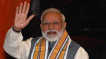 Modi files nomination in Varanasi, shows off NDA strength
