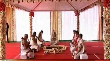 PM Narendra Modi Lays Foundation Stone Of New Parliament Building