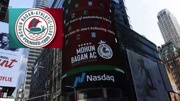 Mohun Bagan On New York's Times Square Billboard On Club's Foundation Day