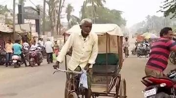 70-year-old Rickshaw Puller In Odisha Moving Pillar To Post For A House For His Daughters