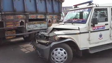 Enraged Truck Driver Rams Police Van In Odisha, Detained