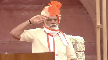 PM Modi Unfurls Tricolour, Addresses Nation On 74th Independence Day