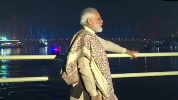 PM Modi Opens Light & Sound Show At Howrah Bridge