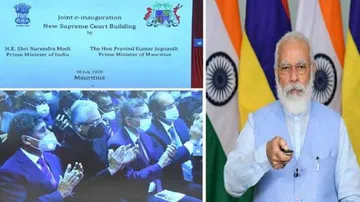 PM Modi Inaugurates Mauritius Supreme Court Through Video Conferencing