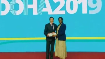 PT Usha Conferred With IAAF Veteran Pin Award