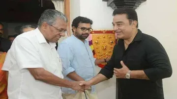 Pinarayi Vijayan greets Kamal