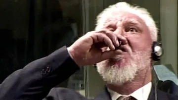 Bosnian Croat war criminal dies after taking poison in UN court