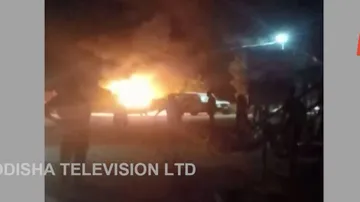 Odisha: Mob Torches Police Van During Group Clash In Jajpur