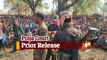 Hostage CRPF Jawan Produced In Praja Court Before Release