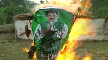 Law Minister’s effigy burnt over ‘misinformation’ in poll affidavit