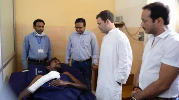 Rahul visits Rae Bareli; meets kin of NTPC blast victims