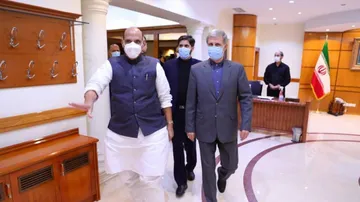 Defence Minister Rajnath Singh Discusses Bilateral Ties, Regional Security With Iranian Counterpart