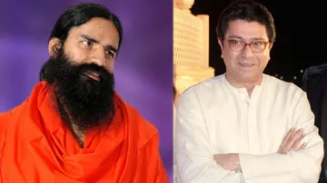 Ramdev pays 'courtesy call' on Raj Thackeray
