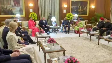 Rashtrapati Bhavan In All Its Grandeur Hosts The Trumps